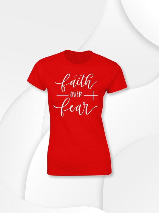 PLAYERA FAITH OVER FEAR DAMA - UrbanHangers